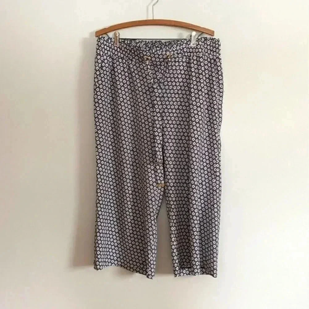 Michael Kors Floral Wide Leg Dress Pants